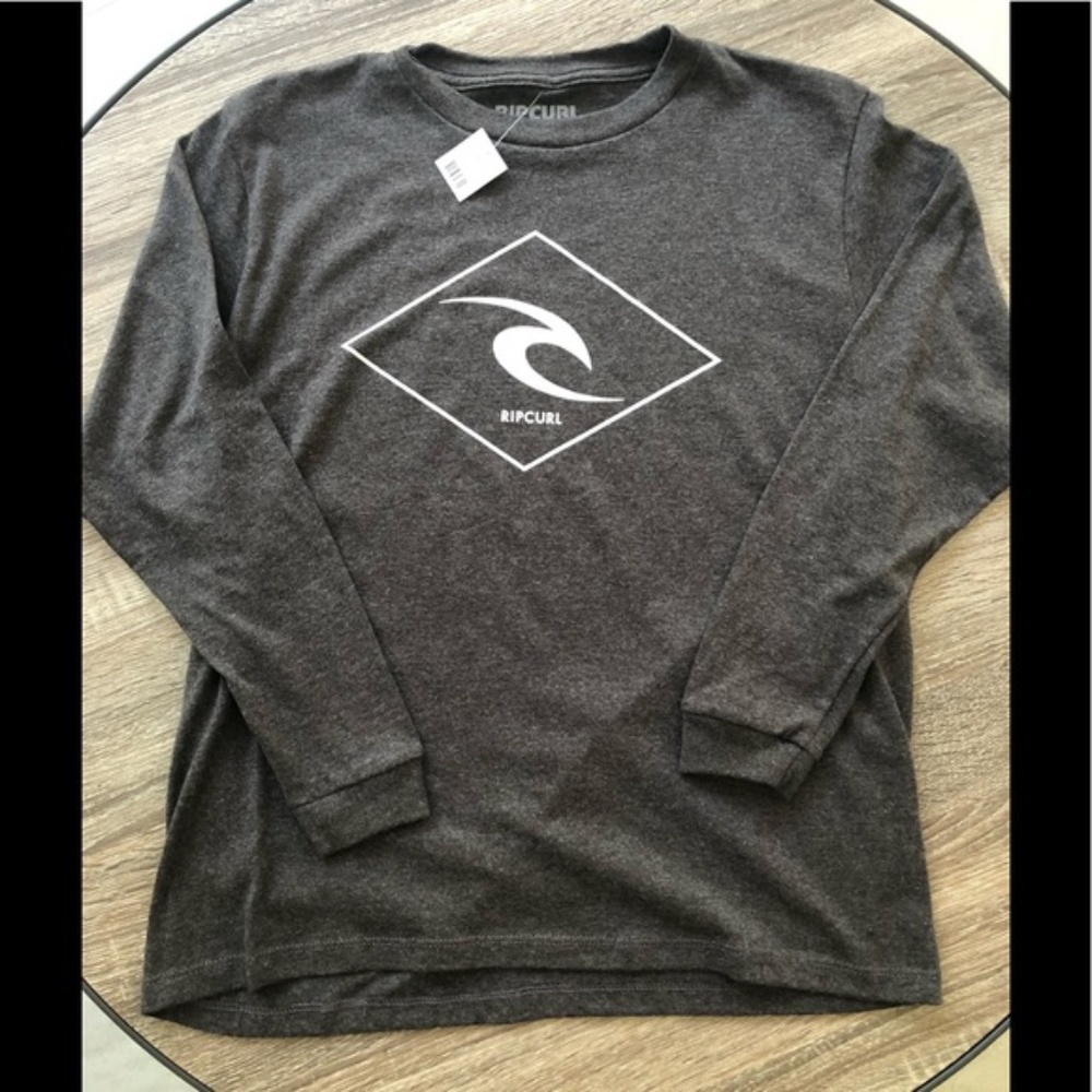 Boys Rip curl long sleeve shirt size large NWT